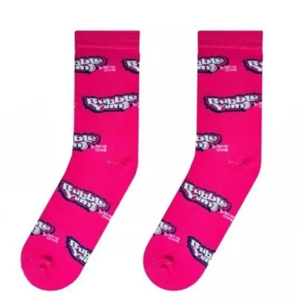 Bubble Gum and‎ Pastries Mens Novelty Crew Socks Size 6-12